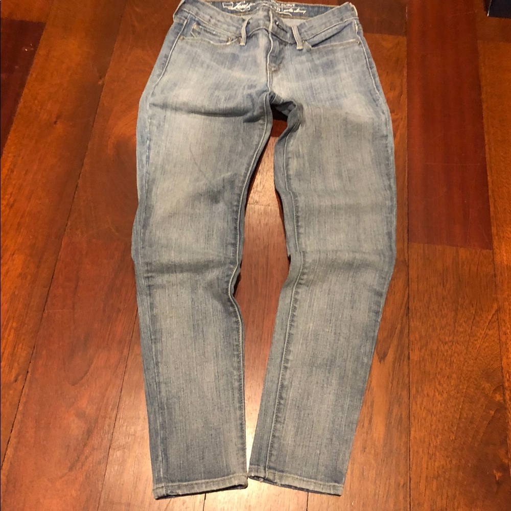 Levis Womens Skinny Ankle Jeans Demi Curve